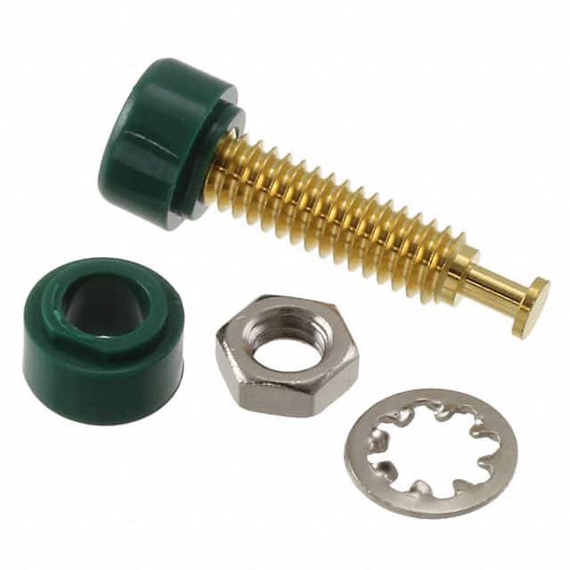 2142-5 CONN BANANA JACK MINI TURRET GRN