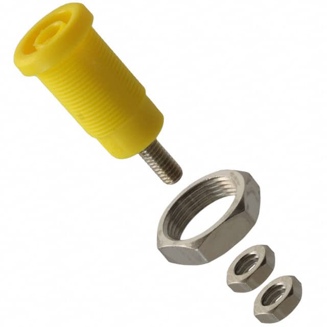 72930-4 CONN BANANA JACK THRD YELLOW