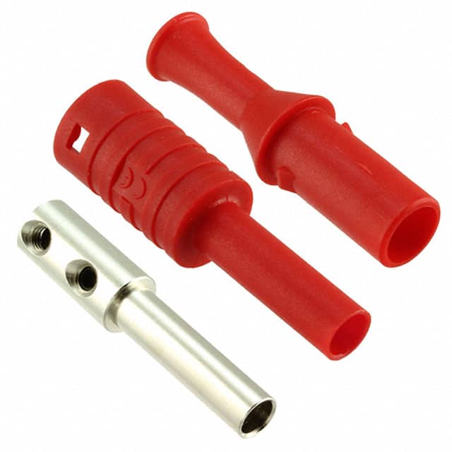 CT3134-2 CONN BANANA JACK SOLDERLESS RED