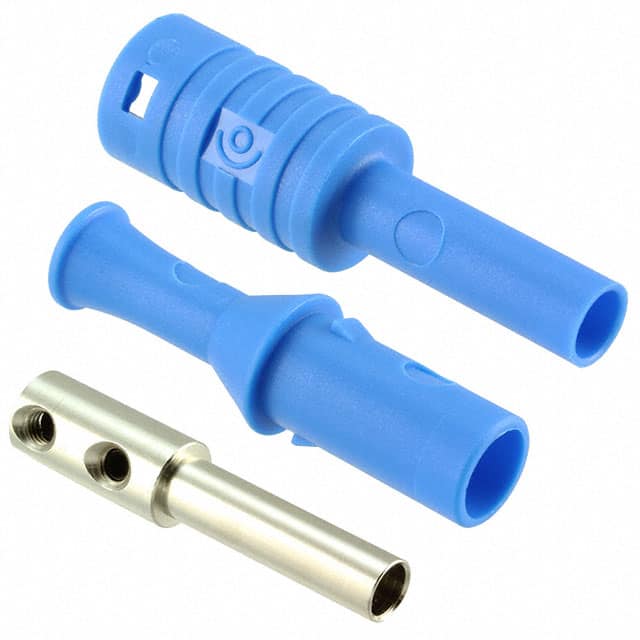 CT3134-6 CONN BANANA JACK SOLDERLESS BLUE
