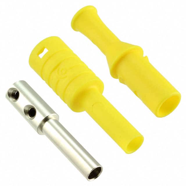CT3134-4 CONN BANANA JACK SLDRLESS YELLOW