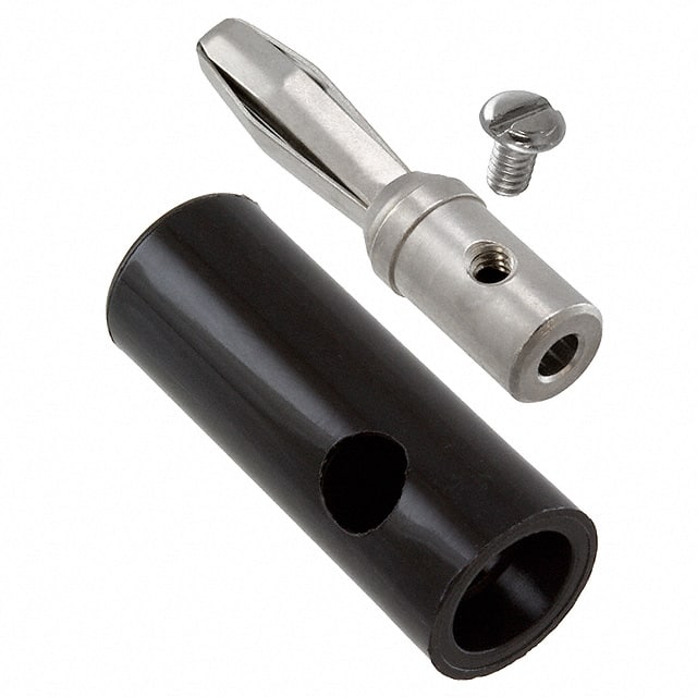 108-1703-101 CONN BANANA PLUG SLDRLESS BLACK
