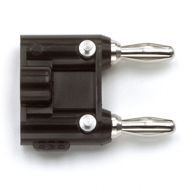 MDP-ST CONN DBL BAN PLUG STACK SLDR BLK