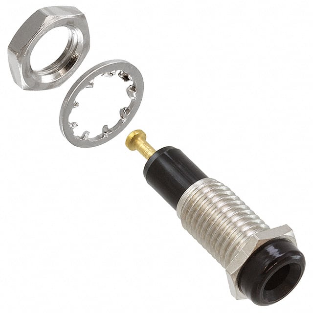 105-0203-200 CONN TIP JACK TURRET BLACK
