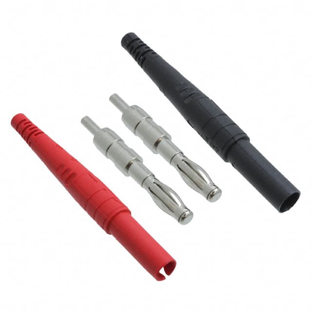 6383-02 CONN BANANA PLUG BLACK/RED