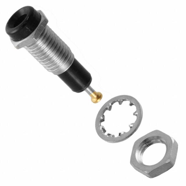 6014 CONN TIP JACK TURRET BLACK