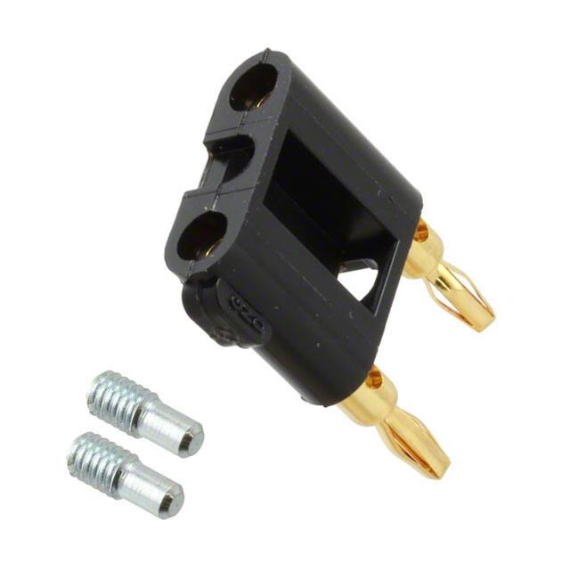 2244-0 CONN DBL BAN PLUG STACK SLDRLESS