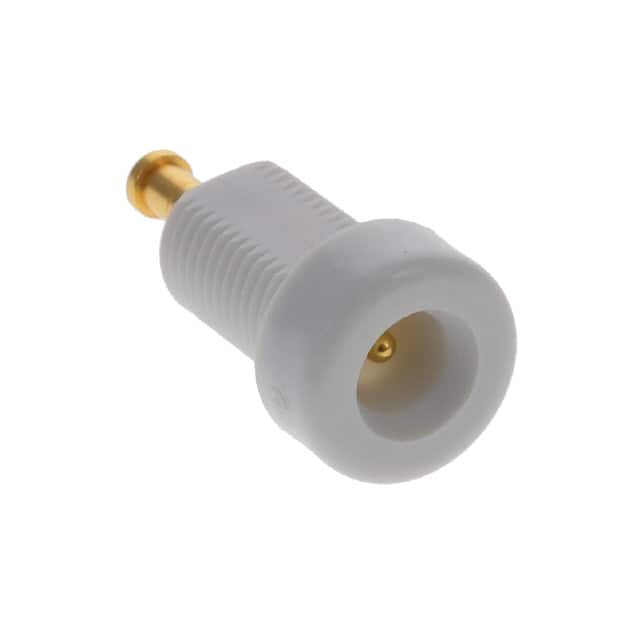 105-1301-002 CONN TIP PLUG TURRET WHITE