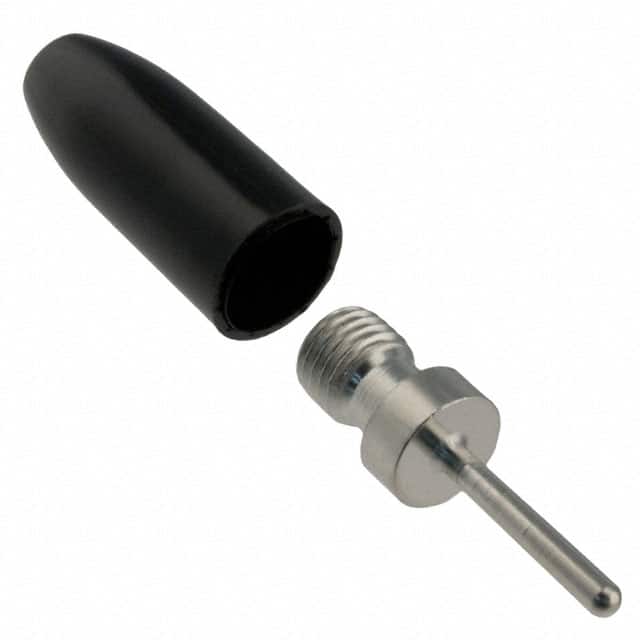 6002 CONN TIP PLUG SOLDERLESS BLACK