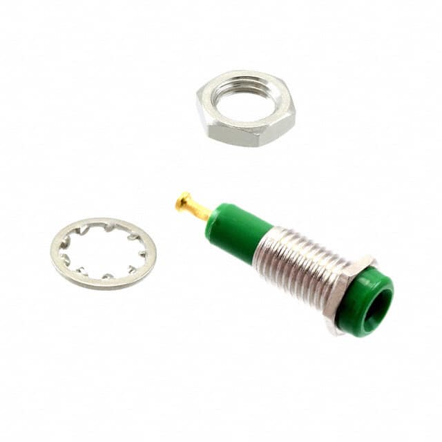 105-0204-200 CONN TIP JACK TURRET GREEN