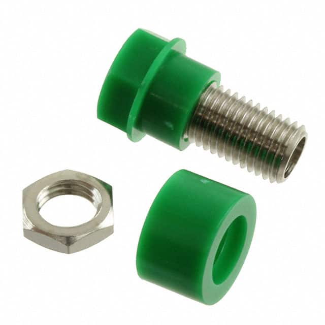 CT2230-5 CONN BANANA JACK THREADED GREEN