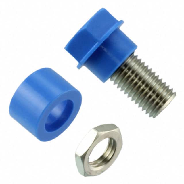 CT2230-6 CONN BANANA JACK THREADED BLUE