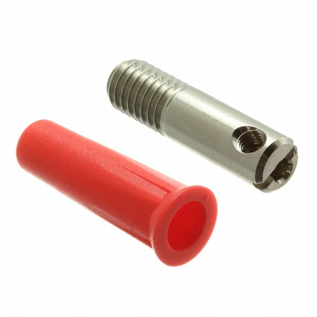 CT2215-2 CONN BANANA JACK SCREW RED