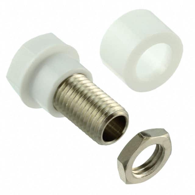 CT2230-9 CONN BANANA JACK THREADED WHITE
