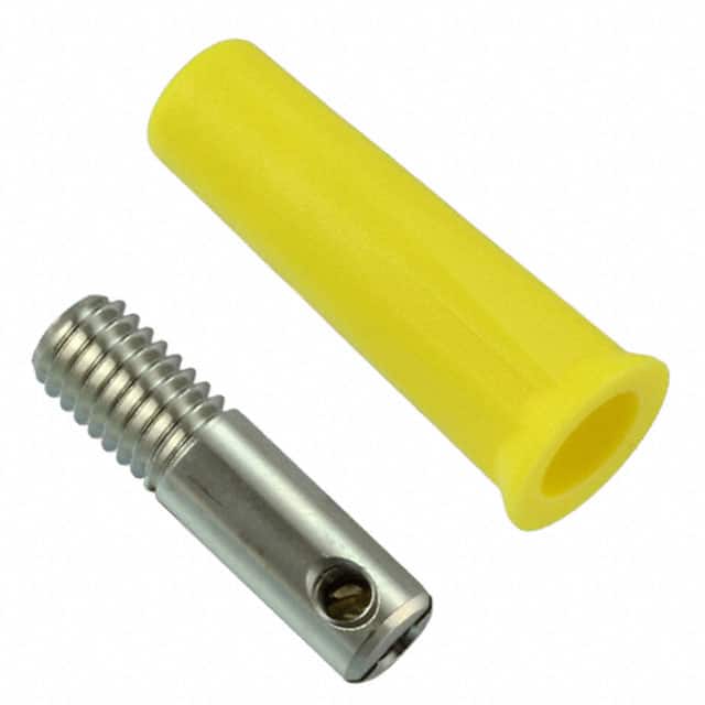 CT2215-4 CONN BANANA JACK SCREW YELLOW