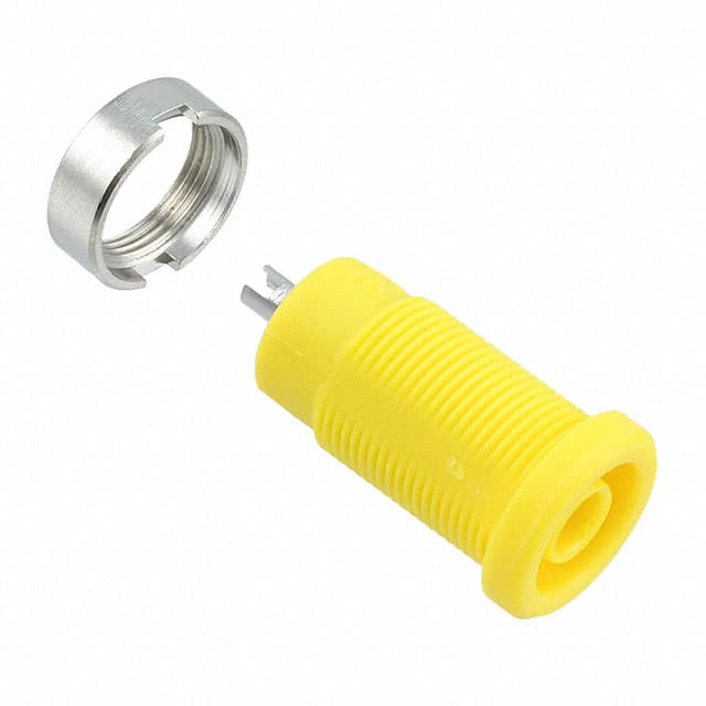 CT2242-4 CONN BANANA JACK SLDR CUP YELLOW