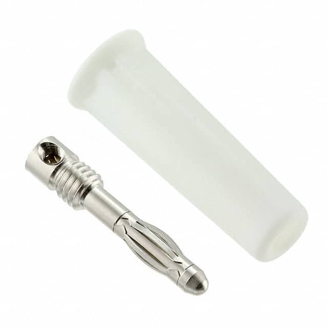 CT2011-9 CONN BANANA PLUG SLDRLESS WHITE