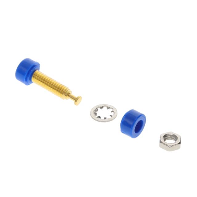 2142-6 CONN BANANA JACK MINI TURRET BLU