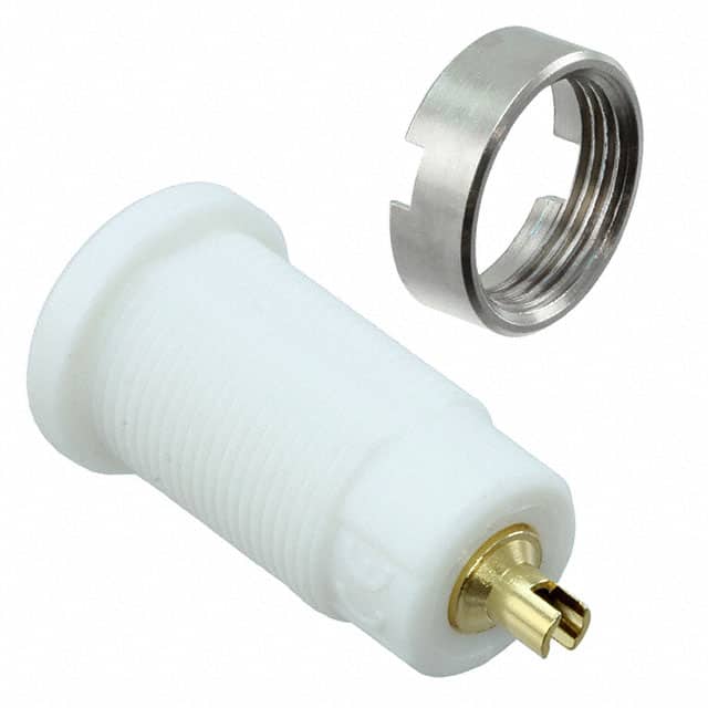 5931-9 CONN BANANA JACK SOLDER WHITE