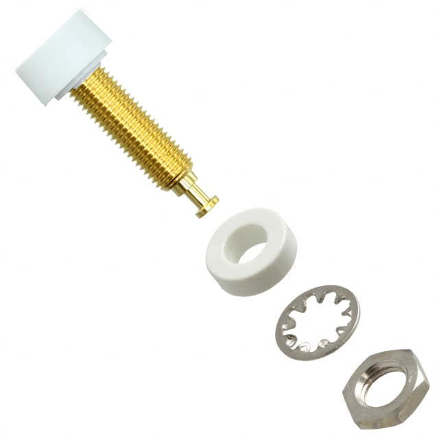 2854-9 CONN BANANA JACK TURRET WHITE