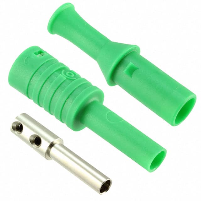 CT3134-5 CONN BANANA JACK SLDRLESS GREEN