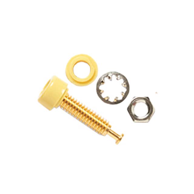 3542-4 CONN TIP JACK THRD YELLOW