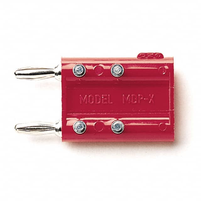 MDP-X CONN DBL BAN PLUG STACK SLDR RED