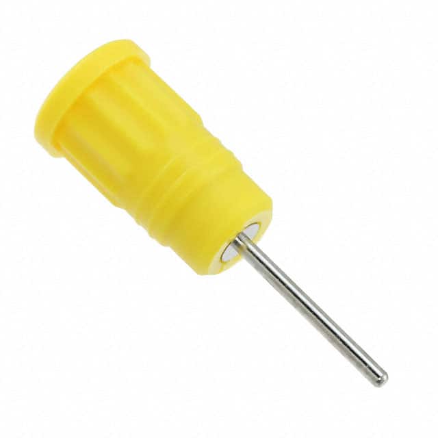 CT2913-4 CONN BANANA JACK PRESS-FIT YLW