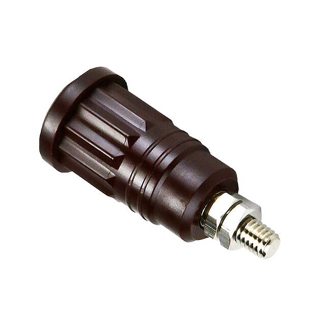 CT2243-1 CONN BANANA JACK THRD BROWN