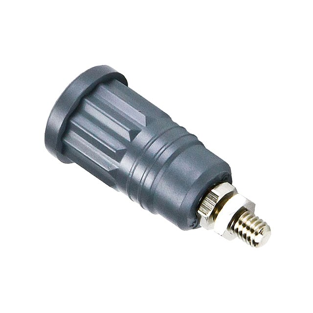 CT2243-8 CONN BANANA JACK THRD GRAY