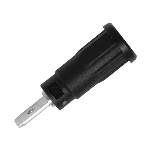 CT3078-0 JACK PNL SAFET 2MM QC PUSHIN BLK