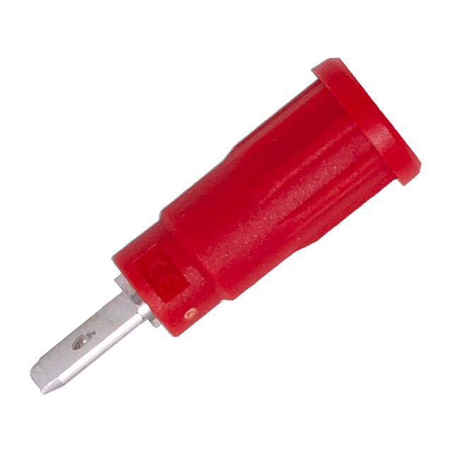 CT3078-2 JACK PNL SAFET 2MM QC PUSHIN RED