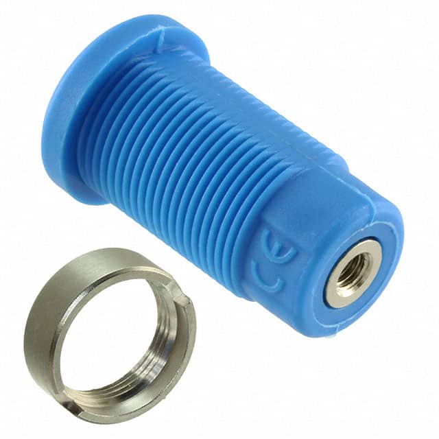 CT2908-6 CONN BANANA JACK THRD BLUE