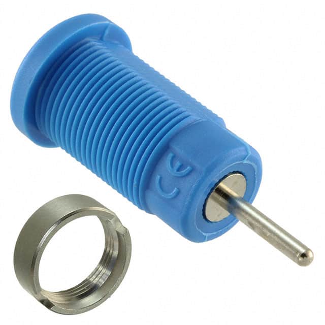 CT2904-6 CONN BANANA JACK SOLDER BLUE