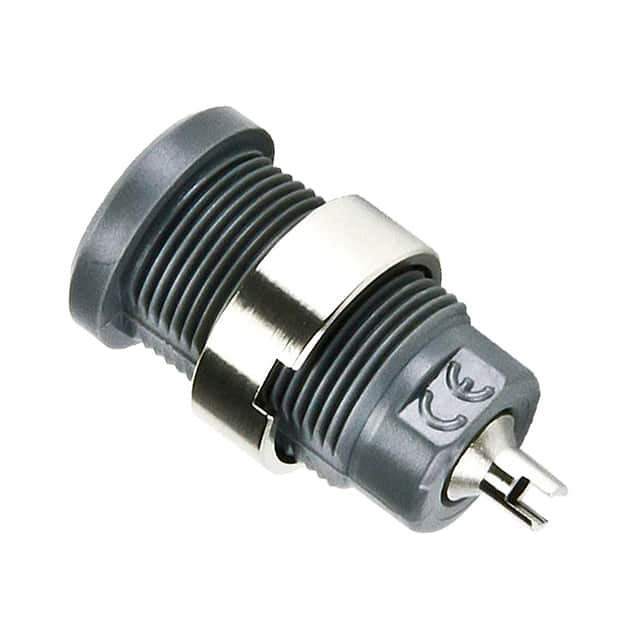 CT2242-8 CONN BANANA JACK SOLDER CUP GRAY