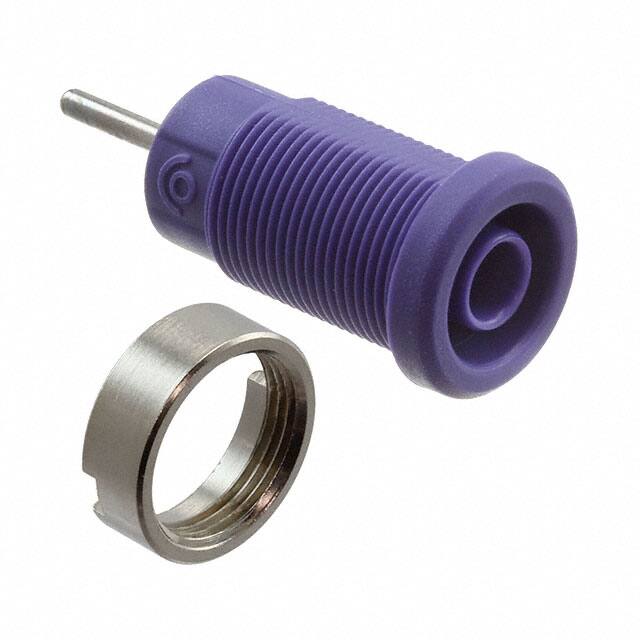 CT2904-7 CONN BANANA JACK SOLDER PURPLE