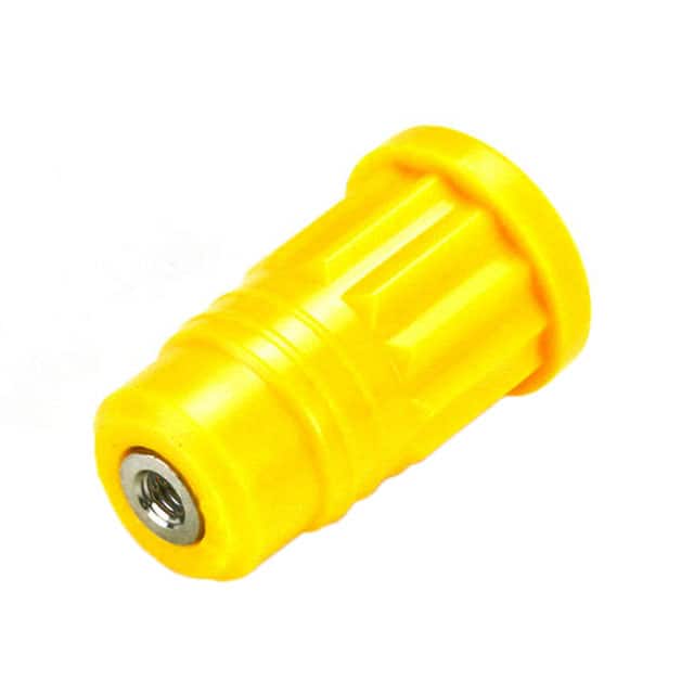 CT2914-4 CONN BANANA JACK PRESS-FIT YLW