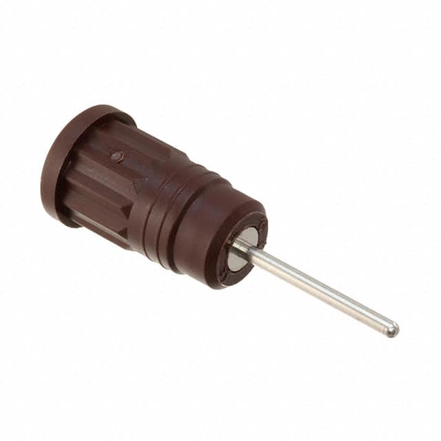 CT2913-1 CONN BANANA JACK PRESS-FIT BROWN