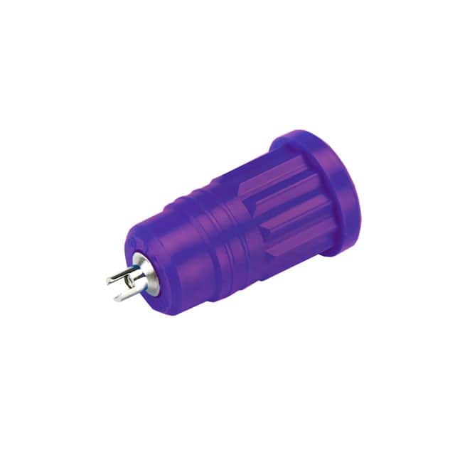 CT2245-7 CONN BANANA JACK SOLDER PURPLE