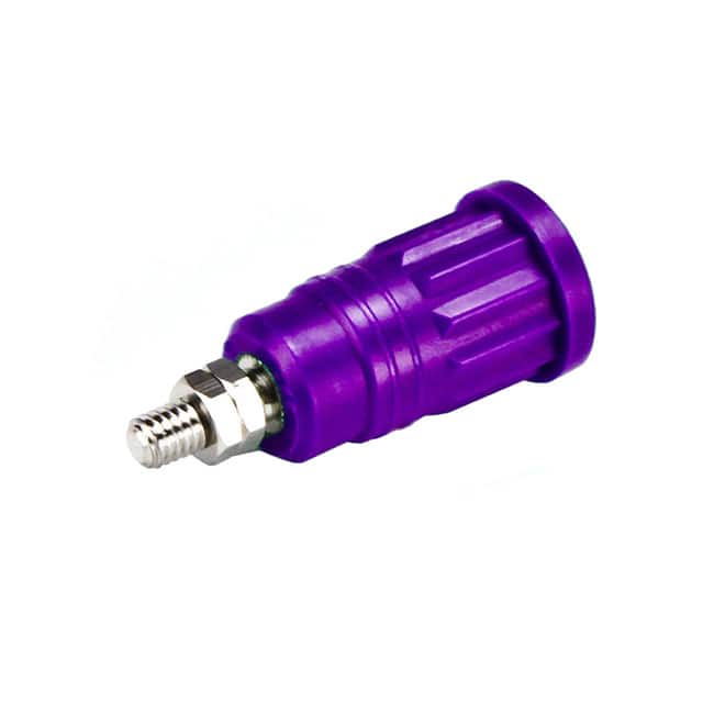 CT2243-7 CONN BANANA JACK THRD PURPLE