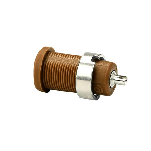 CT2242-1 CONN BANANA JACK SLDR CUP BROWN