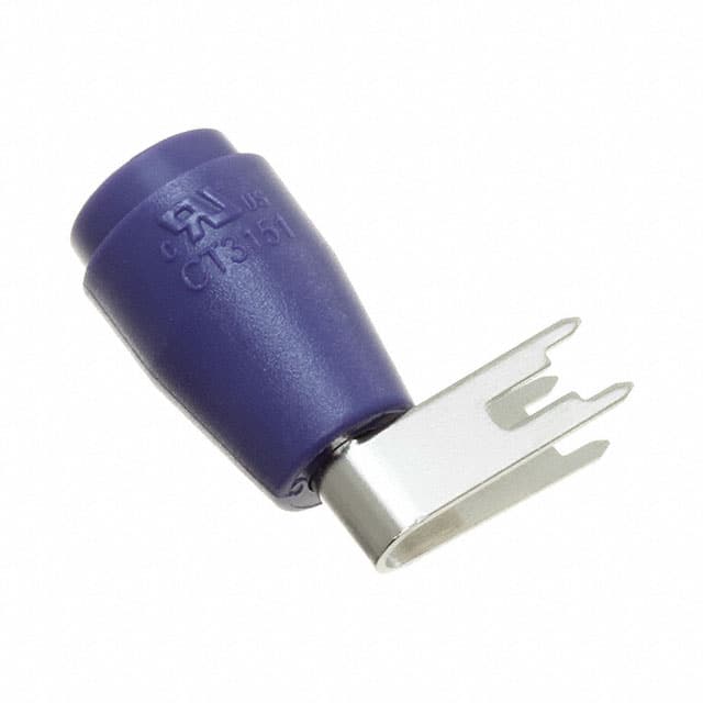 CT3151-7 CONN BANANA JACK SOLDER PURPLE