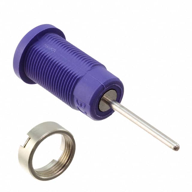 CT2906-7 CONN BANANA JACK SOLDER VIOLET