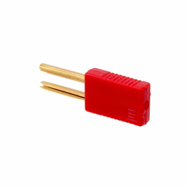 0040.1162 CONN DBL TIP PLUG STACK SLDR RED