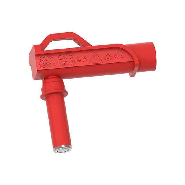 CT3882-2 8MM MAG CONN RA BANANA JACK RED