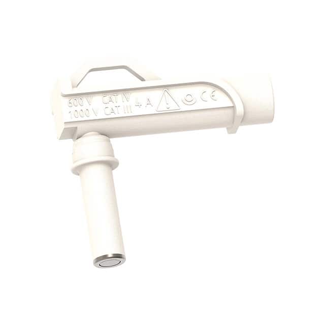 CT3882-9 8MM MAG CONN RA BANANA JACK WHT