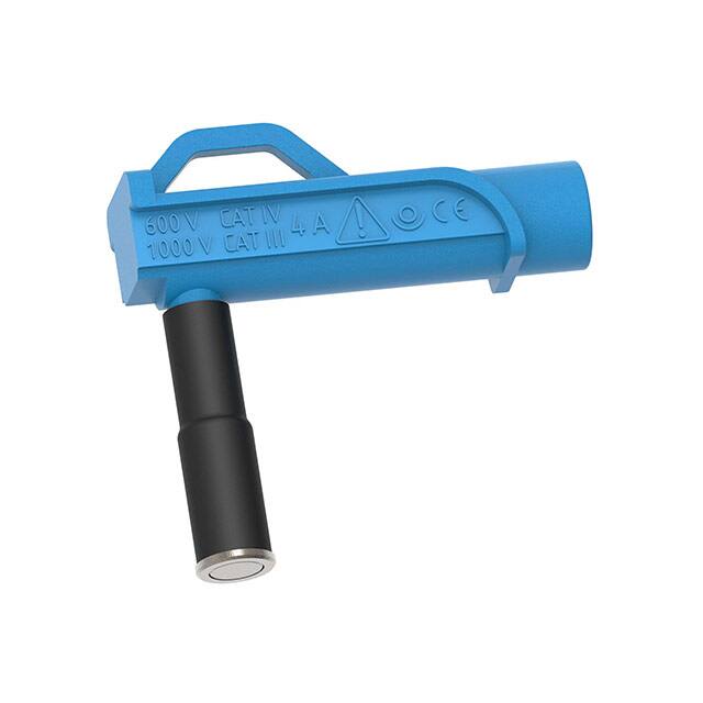 CT3883-6 9MM MAG CONN RA BANANA JACK BLU