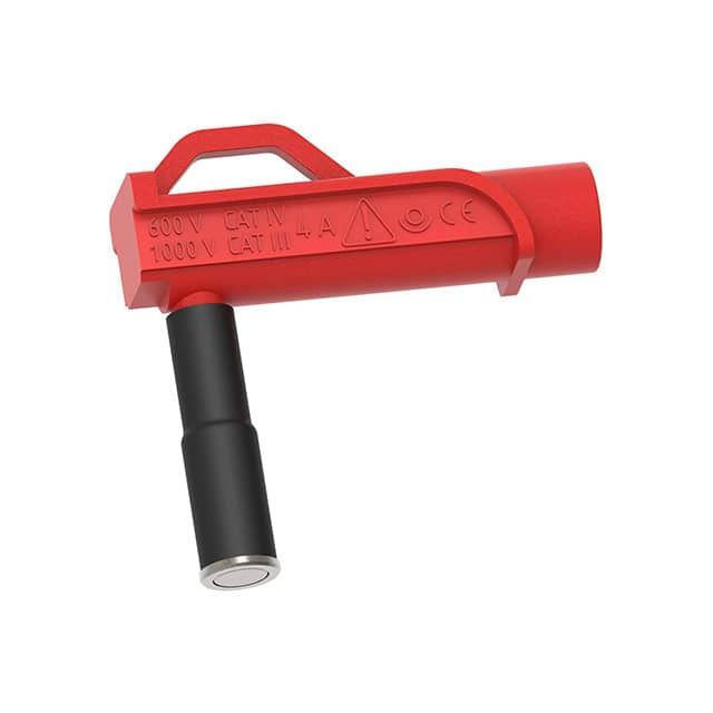 CT3883-2 9MM MAG CONN RA BANANA JACK RED
