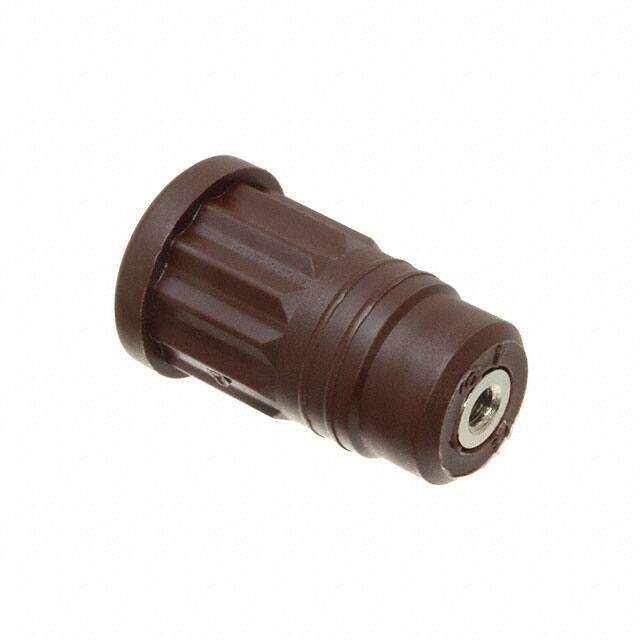 CT2914-1 CONN BANANA JACK PRESS-FIT BROWN