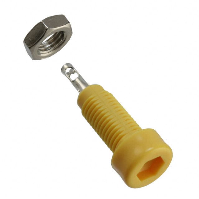 105-0807-001 CONN TIP JACK SLDR EYELET YELLOW